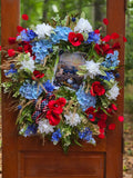 One Nation Under God Wreath | 30" Faith Americana Front Door | Christian Patriotic July 4th America 250 1776-2026