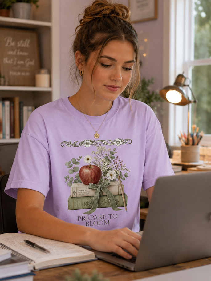 Blind Date With A Book Shirt |Comfort Colors Prepare To Bloom