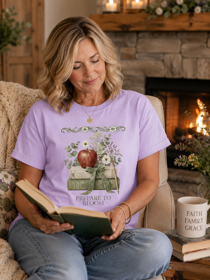 Blind Date With A Book Shirt |Comfort Colors Prepare To Bloom