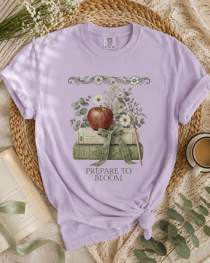 Blind Date With A Book Shirt |Comfort Colors Prepare To Bloom