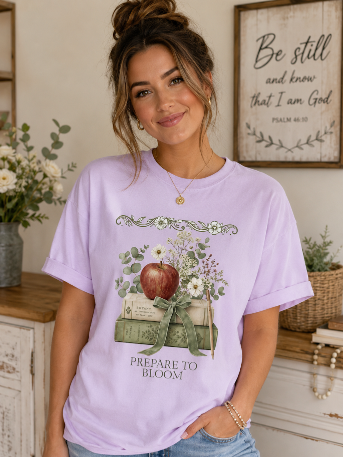 Blind Date With A Book Shirt |Comfort Colors Prepare To Bloom